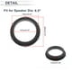 thumbnail image 5 of Anillo Espaciador de Altavoz Único Bargains Adaptador de Altavoz Tweeter para Audi para 6.5" 2 Pcs, 5 of 7