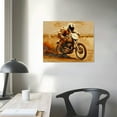 thumbnail image 4 of Orinice Vintage Reproduction Racing Nicky Hayden Flat Track Motorcycle  16x12in, 4 of 6