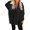 Black#9527, variant on BOOMNY Womens Long Sleeve Hoodies Solid Pullover Hoodie for Women Trendy Half Zip Fall Winter Hooded Sweatshirts