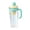 #0069-Green, variant on Kieccall Large Handle Straw Cup, Plastic Daily Mug 40.6 fl oz High Appearance Design for Home Fruit Juice Mixed Drink Use