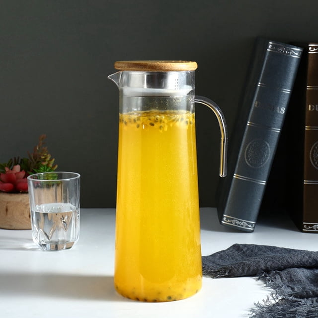 Jarra De Agua Fría De Botella De Jugo De Acrílico Transparente De 1,2 L Para Uso En Barra Casera