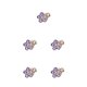 thumbnail image 3 of Jumpingount Catch Clip New Crystal Sweet Hairpin Mini Small Crystal Ins Hair Claw para el ocio Casual Party Shopping Purple-Mini Type2 NO2, 3 of 6
