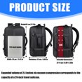 thumbnail image 3 of Vacuum Sealed Compression Backpack With Lockable Zippers And Padded Laptop Sleeve Business Bag For Travel Organized, 3 of 8