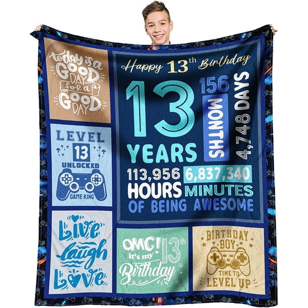 LHSHID 10 Year Old Boy Gift Ideas Coolest Gifts for 10 Year Old Boys Boys Age 10 Gift for Birthday 10th Birthday Decorations for Boy Best 10 Old Boy Birthday Gift Inch 50x60in