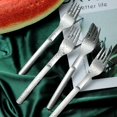 thumbnail image 3 of Batería de Cocina Tenedor de corte de fruta de sandía de acero inoxidable Tenedor de rebanador de fruta portátil Likrtyny Libre de BPA, 3 of 5