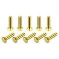 thumbnail image 1 of Unique Bargains Brass Hex Bolts, M6x20mm 10 Pack Fully Thread Grade 4.8 Machine Screws, 1 of 4