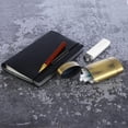 thumbnail image 2 of Bronze Oval Bronze Color Metal Cigarette Case Can Hold Lighter, Suitable for 20-100 Seconds Cigarettes, Coins, Pills, 2 of 5
