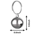 thumbnail image 4 of 24 juegos de cascabeles para gatos y perros, collar con colgante fuerte, cascabeles para perros y gatos, accesorios colgantes para mascotas (plata), 4 of 5