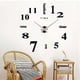 thumbnail image 5 of Reloj Minimalista HappyWare de Números Pared Gigante 3D DIY Color Negro con Plata, 5 of 5