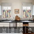 thumbnail image 4 of Bohemian Floral Kitchen Curtains 24" - 3 Panel Vintage Farmhouse Set with Wildflowers & Butterflies, Rod Pocket Rustic Window Treatment, 4 of 6