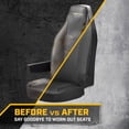 thumbnail image 3 of CAT Semi Truck Seat Covers, Breathable Mesh Universal Fit, Black, 3 of 7
