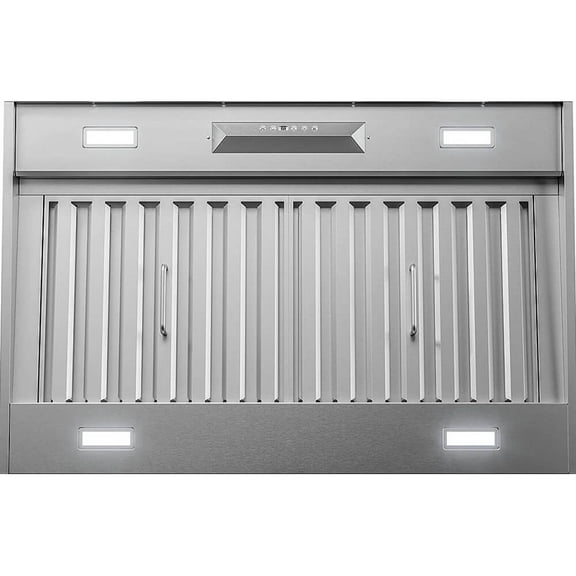 Zephyr AK9334BS 36 inch Monsoon II Stainless Steel 1200 CFM Insert Mount Range Hood