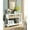 White, variant on Teal Tint - Open Shelf and Drawer Combo - Studio Use - 32 inches Tall