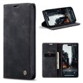 thumbnail image 1 of K-Lion Luxury Leather Wallet Case for iPhone 14 Pro with Card Slots Money Pocket Kickstand Magnetic Closure Shockproof Purse Case For iPhone 14 Pro,Black, 1 of 7