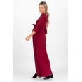 thumbnail image 4 of Maternity and Nursing Maxi Faux Wrap Dress with Adjustable Belt, 4 of 4