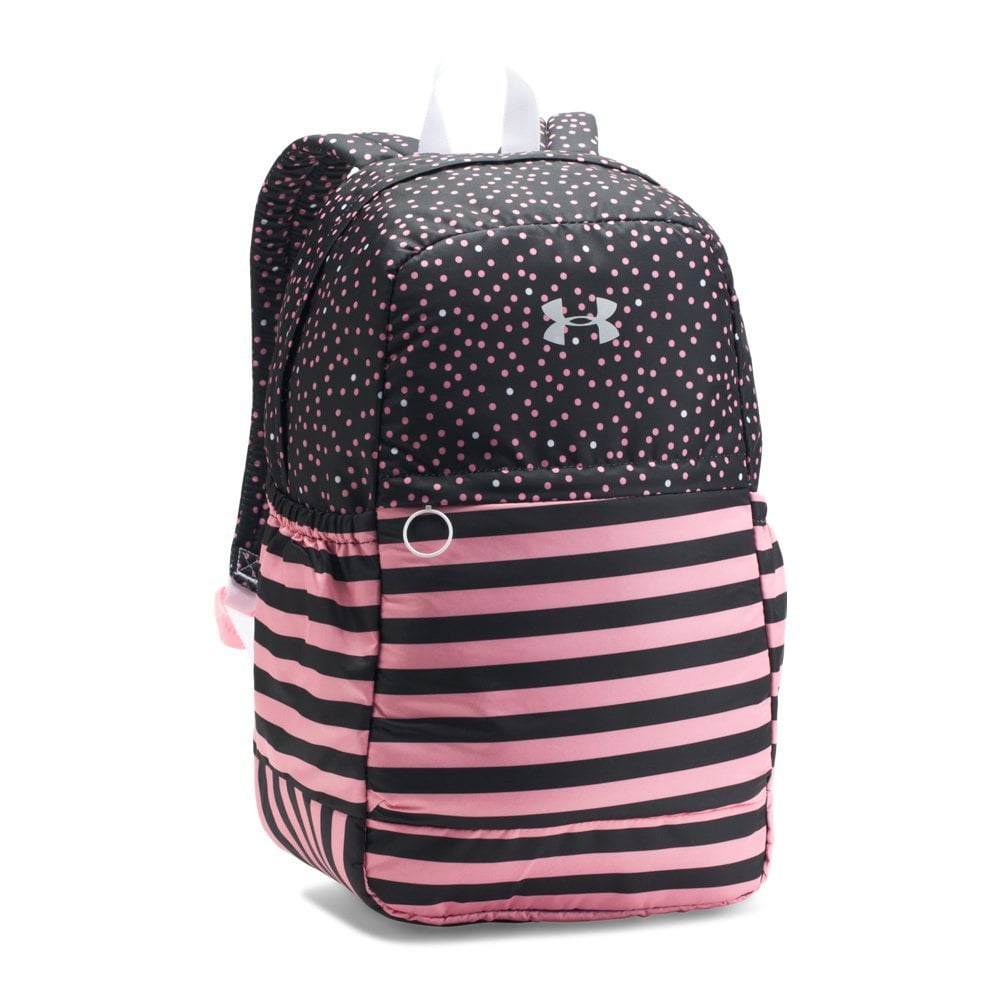 black and pink under armour backpack