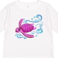 thumbnail image 4 of Inktastic Cute Pink Sea Turtle Boys or Girls Long Sleeve Toddler T-Shirt, 4 of 5