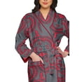 thumbnail image 4 of Moomaya Printed Bath Robe Girls Sleepwear Cotton Long Nightwear Loungewear, 4 of 6