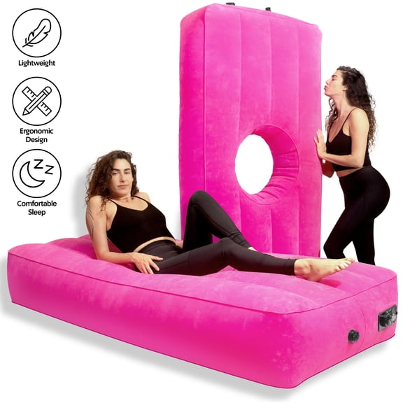 BBL Bed with Hole, Inflatable Brazilian Butt Lift Mattress For Comfortable and Safe sleep After BBL Surgery- Black