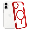 thumbnail image 3 of Funda Transparente con Color ROJO Compatible con MagSafe para iPhone 17, Protección Antigolpes Ultrafina, TPU + Silicona Resistente, 3 of 6