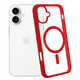 thumbnail image 3 of Funda Transparente con Color ROJO Compatible con MagSafe para iPhone 17, Protección Antigolpes Ultrafina, TPU + Silicona Resistente, 3 of 6