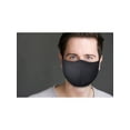 thumbnail image 7 of Unisex Solid Washable Reusable Cloth Face Mask, 2 Pack Black, 7 of 7