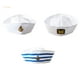 thumbnail image 2 of Gorro De Cosplay De Moda Húmeda Capitán Blanco Sombrero De Marinero Marino Gorra Militar Para Viajes Playa Bar Cospla, 2 of 4