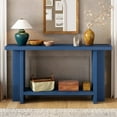 thumbnail image 2 of Vintage Ash Wood Veneer Console Table having T-Leg Structure, Great for Entryway & Living Room, 2 of 8