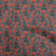 thumbnail image 1 of oneOone Cotton Cambric Red Fabric Floral Sewing Fabric By The Yard Printed Diy Clothing Sewing Supplies 42 Inch Wide, 1 of 5