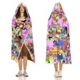 thumbnail image 3 of Adventure Time Wearable Blanket Cloak Arctic Velvet Hooded Blanket Soft Fuzzy Hoodie Blanket Cape for Adults Kids 40"x50", 3 of 8