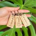 thumbnail image 4 of Personalized Wooden Name Keychain In Japanese – Custom Engraved Keychain – Japan – Japanese Translation – Homemade Wooden Keyring For Keys Bag, 4 of 6