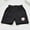 Black, variant on NAISIBABY Girls Terry Shorts, Loose Comfy Elastic Waist Graphic Summer Active Shorts Dark Gray 9-10T