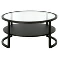 thumbnail image 5 of Evelyn&Zoe Winston 34.25" Wide Round Coffee Table with Metal Shelf in Blackened Bronze, 5 of 5