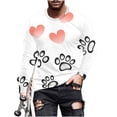 thumbnail image 2 of Taylonsss Men's Fashion Casual Round Neck Long Sleeve Pullover Printed T-Shirt with Soft Blend Fabric for Spring Summer Outdoor Daily Use, 2 of 5