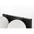 thumbnail image 3 of Living District Jaylin 2-Light Iron & Glass Bath Sconce in Black/Frosted White, 3 of 6