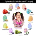 thumbnail image 4 of Set de bombas de baño YULONG Lab Dino Egg con dinosaurio de juguete para niños, 4 of 7