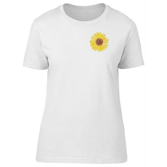 Pocket Watercolor Sunflower T-Shirt Women -Image by Shutterstock, Female Medium