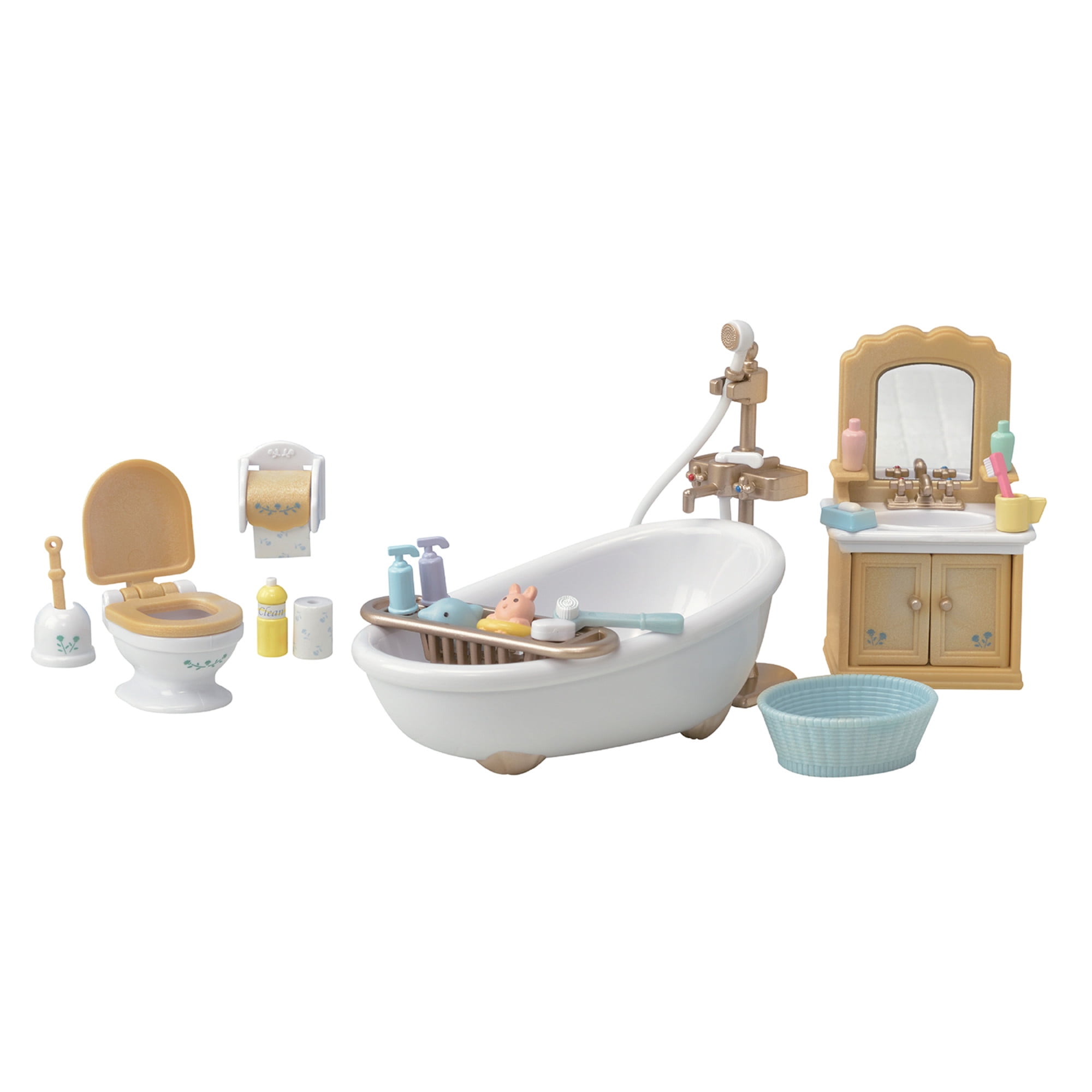Sylvanian Families Toilet Set Bathroom Furniture Accessories Detailed Role Play 