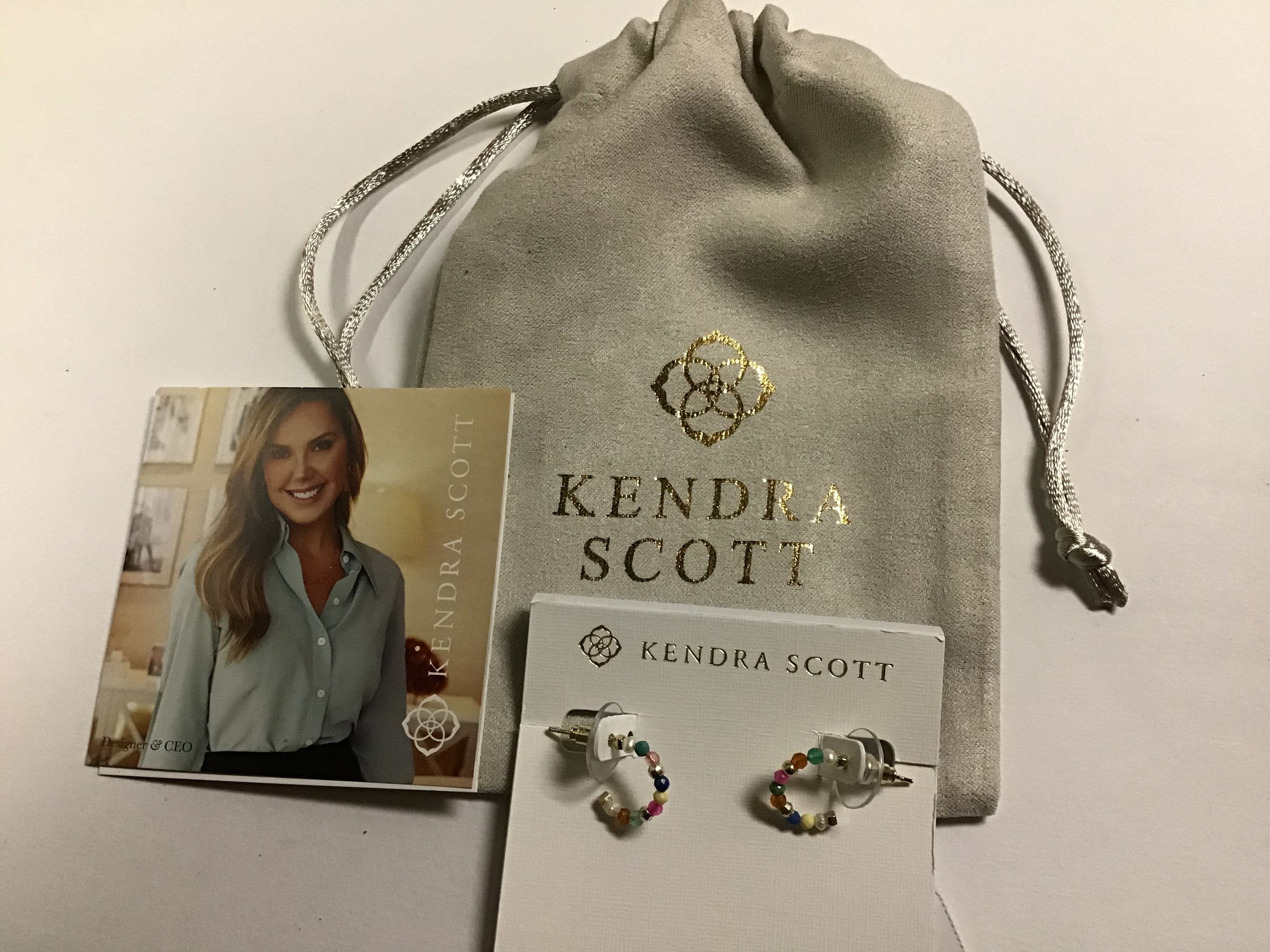 Kendra Scott Scarlet Huggie Earrings, Gold Multi-color