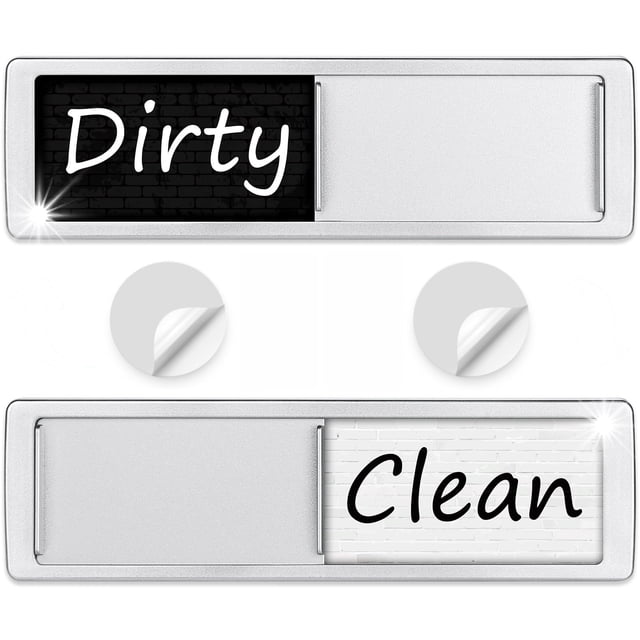 Letrero Cimkiz Clean Dirty con imán fuerte para lavavajillas