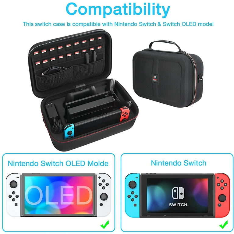  HEYSTOP Switch OLED Case Dockable Compatible with Nintendo  Switch OLED Model 2021 : Everything Else