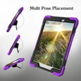thumbnail image 4 of XYX Case for Samsung Galaxy Tab S2 9.7 inch SM-T810/SM-T815 with 360 Degree Rotating, Hand Strap, Shoulder Strap, Purple, 4 of 7
