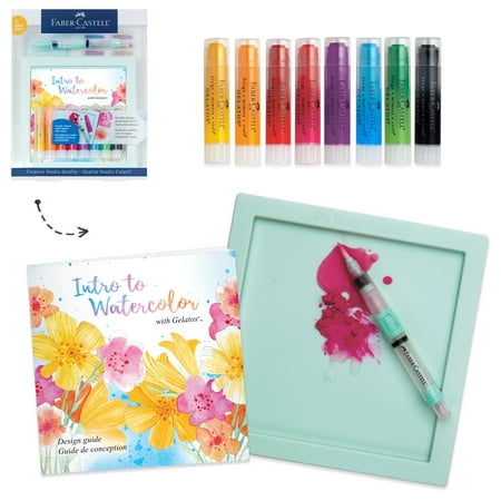 UPC: 0092633309711 | Faber-Castell Intro to Watercolor with Gelatos  Art Kit for Beginners (Adult Art Set)