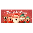 thumbnail image 3 of 7x16 ft Christmas Banner Cover, Garage Door Christmas Cover Winter Snow Scene Outdoor Large Garage Door Decors Xmas Candyland Village Backdrop for Wall House Holiday Party Decor, 3 of 5