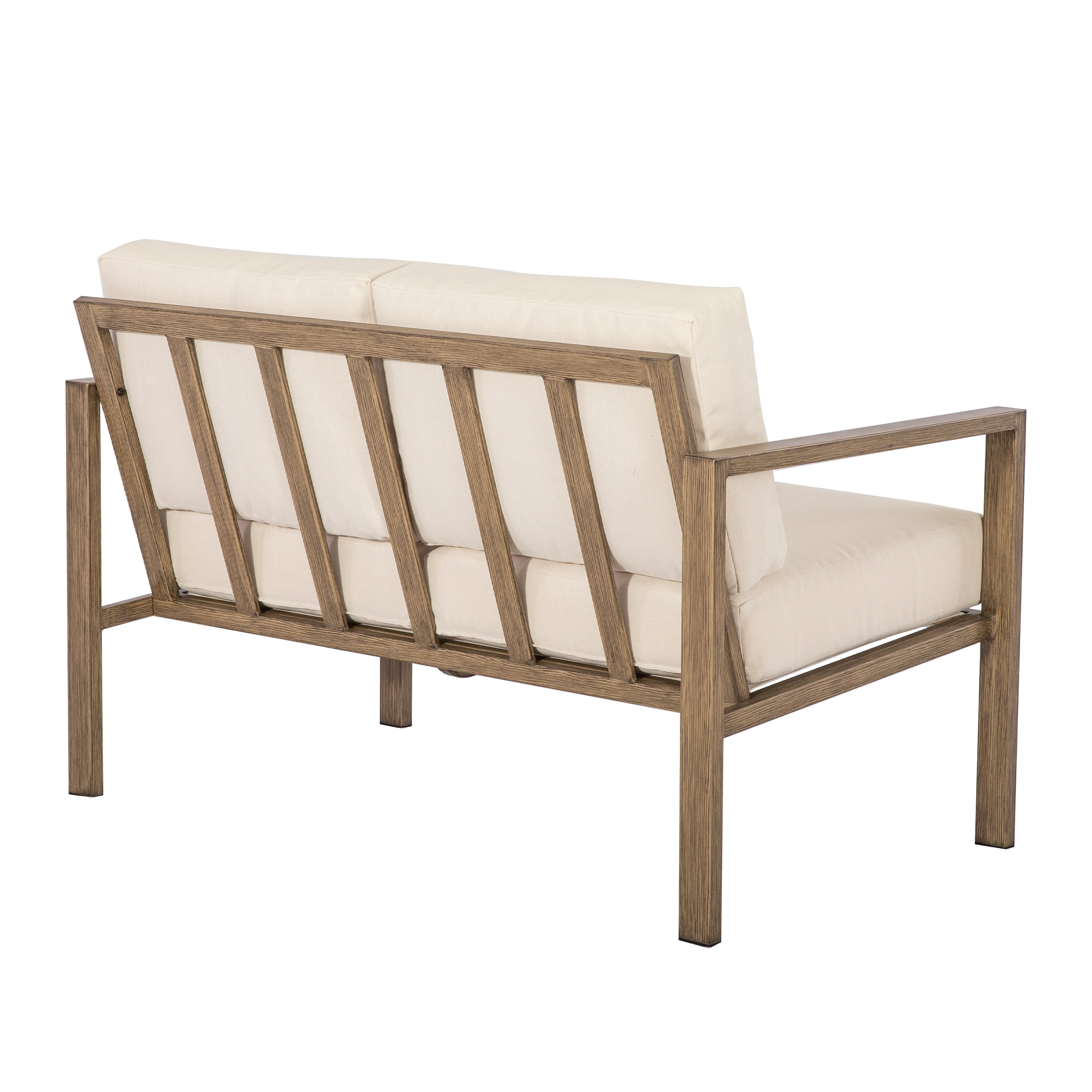 Mainstays Dashwood 4-Piece Outdoor Patio Conversation Set, Cream