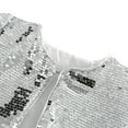 thumbnail image 6 of Otqutp Sequin Bolero Girls Jacket Long Sleeve Glitter Open Front Shrug Kids Sparkly Blazer Cropped Tops Cardigan Outerwear, 6 of 7