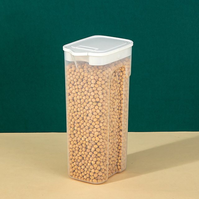 Vrorvz Airtight Cereal Storage Container with Lids for Kitchen Organization Clear Plastic Food Storage for Grain Sugar Flour Rice Snacks Stackable and Leak Proof