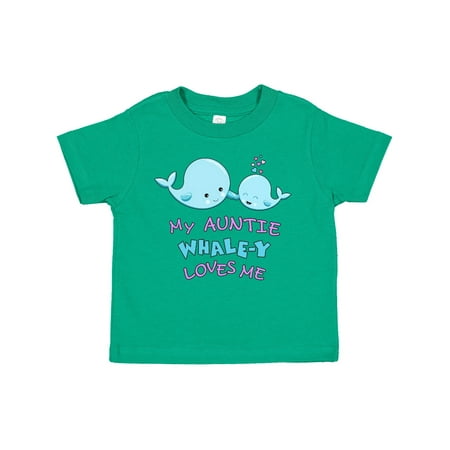 

Inktastic My Auntie Whale-y Loves Me Gift Toddler Boy or Toddler Girl T-Shirt