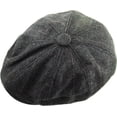 thumbnail image 5 of Herringbone Applejack Wool Blend Newsboy Gatsby Ivy Hat Golf Driver Ascot, 5 of 6