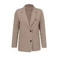 thumbnail image 4 of Busydd Blazers for Women Solid Color Lapel Suit Jackets for Women Casual Long Sleeve Women's Blazers & Suit Jackets with Pockets L, 4 of 4